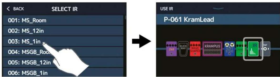 ZOOM G11 - Affectation des réponses impulsionnelles (IR) - 2