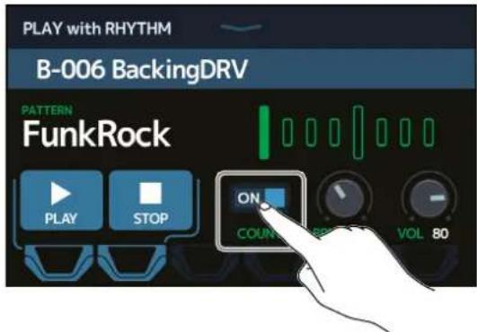 ZOOM G11 - Sélection des patterns rythmiques - 3