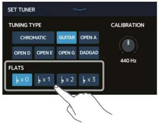 ZOOM G11 - Utilisation de flat tunings - 1