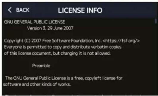 ZOOM G11 - Vérification des informations de licence - 3