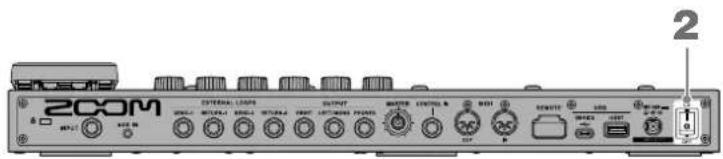 ZOOM G11 - Mise sous tension - 1
