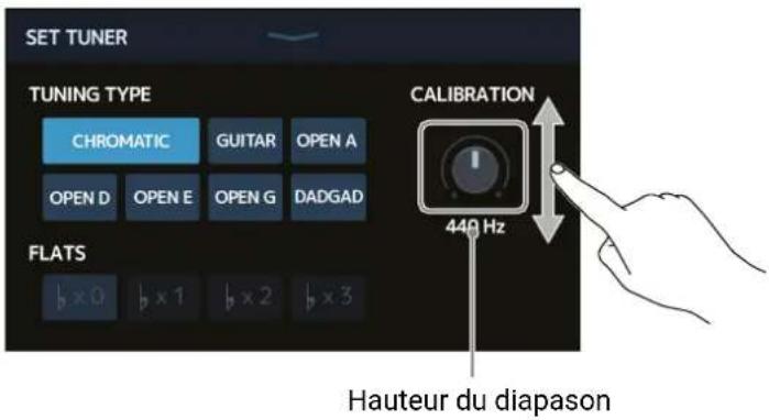 ZOOM G11 - Changement du diapason de l'accordeur - 1