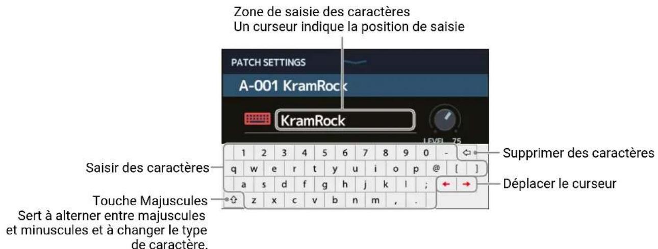 ZOOM G11 - Changement des noms de mémoire de patch - 2