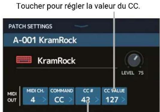 ZOOM G11 - Réglages de transmission MIDI par mémoire de patch - 4