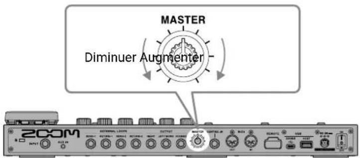 ZOOM G11 - Réglage du volume général - 1