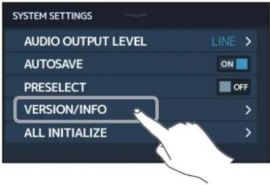ZOOM G11 - Vérification des versions de firmware - 1