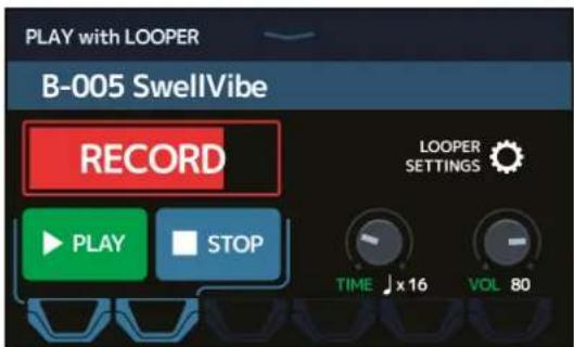 ZOOM G11 - Touchez play with LOOPER 1 cueil. - 1