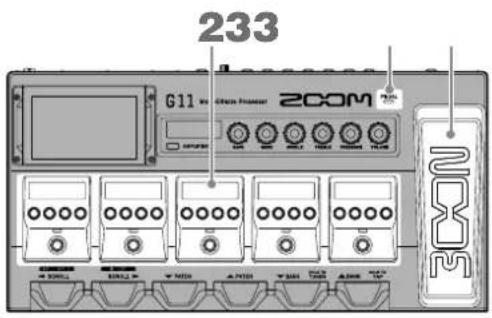 ZOOM G11 - Emploi de la pédale intégrée - 1