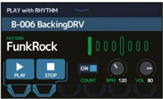 ZOOM G11 - Activation des rythmes - 1