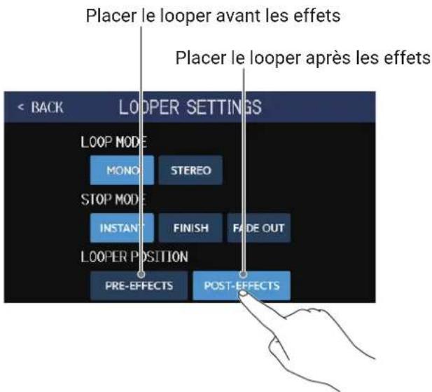 ZOOM G6 - Changement de la position du looper - 2