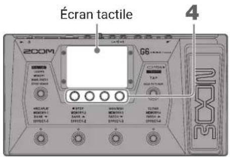 ZOOM G6 - Réglage des effets - 1