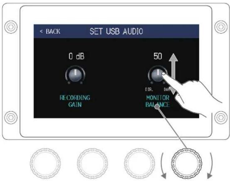 ZOOM G6 - ■ Réglage de la balance d'écoute de contrôle - 1