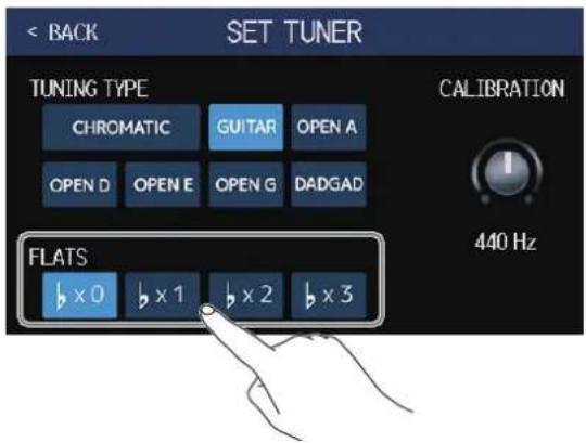 ZOOM G6 - Utilisation de flat tunings - 1
