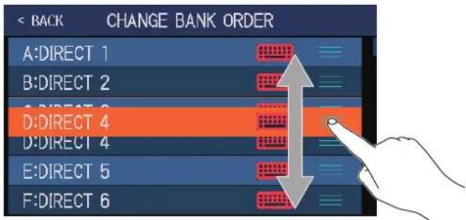 ZOOM G6 - Changement de l'ordre des banques - 1