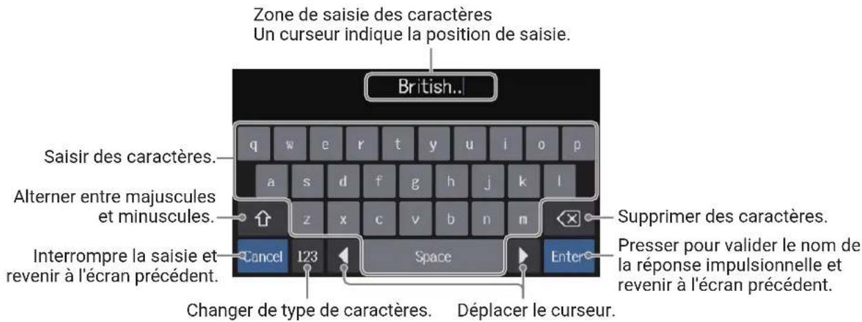ZOOM G6 - Saisissez un nom pour la réponse impulsionnelle. - 1