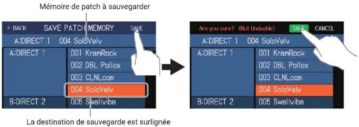ZOOM G6 - Sauvegarde des mémoires de patch - 1