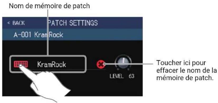ZOOM G6 - Changement des noms de mémoire de patch - 1