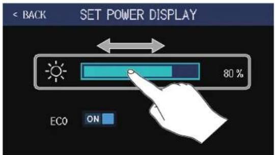 ZOOM G6 - Réglage de la luminosité de l'écran tactile - 2