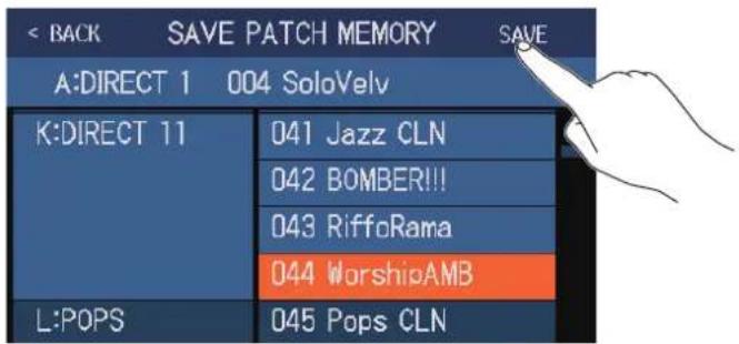 ZOOM G6 - Sauvegarde des mémoires de patch - 4