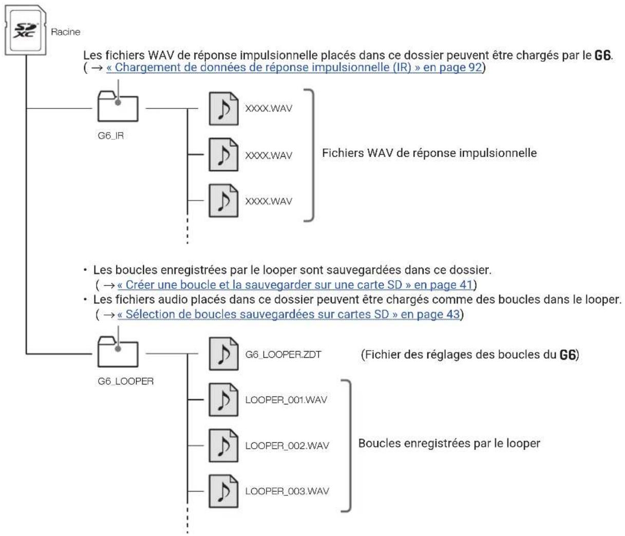 ZOOM G6 - Structure des dossiers et fichiers du G6 - 1