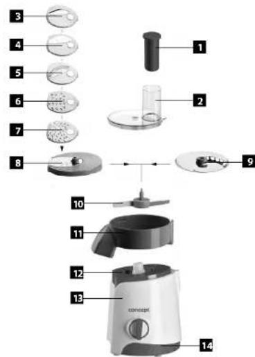 Concept ES1010 - PRODUCT PARTS - 1