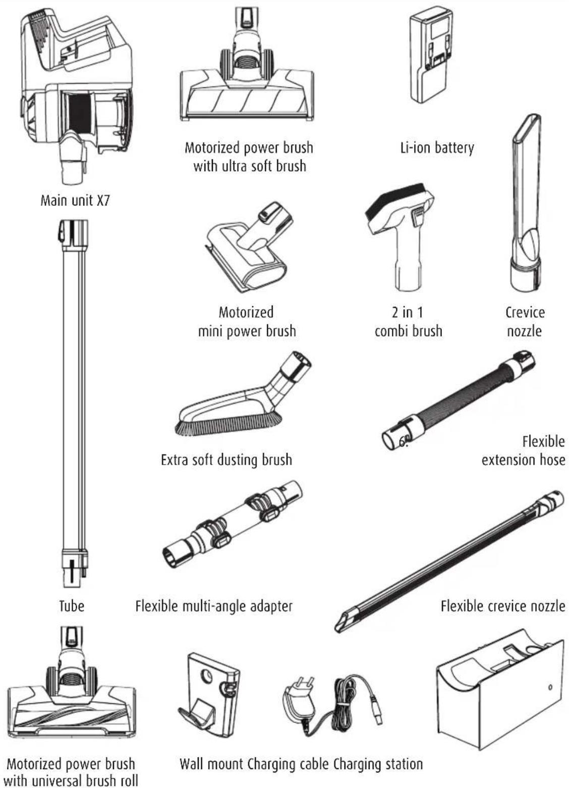 GENIUS Invictus X7 - Product components - 1