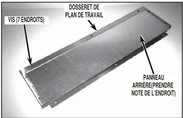 MAYTAG W10115773 - pour l'installation de la trousse de dosseret de plan de travail (pour cuisinière ou table de cuisson de 30”/36”/48”) - 1
