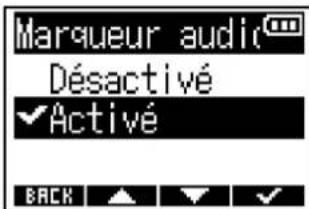 ZOOM F3 - Activation de la fonction de marqueeur audio - 3