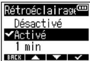 ZOOM F3 - Réglage du rétroéclairage d'écran - 4