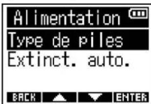 ZOOM F3 - Indication du type des piles/batteries utilisées - 3