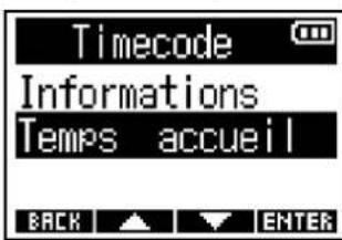 ZOOM F3 - Réglage du temps affché en écran d'accueil/ enregistrement - 4