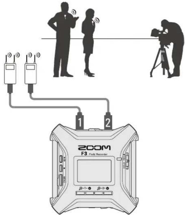 ZOOM F3 - Pendant un tournage - 1
