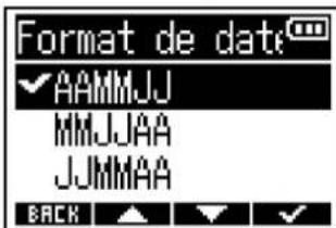 ZOOM F3 - Réglage du format de date - 4
