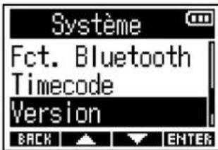 ZOOM F3 - Vérification des versions de firmware - 2