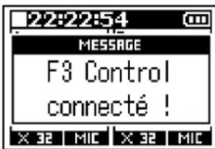 ZOOM F3 - Lancez l'appli F3 Control sur le smartphone/tablette et effectuez les opérations de connexion dans l'appli. - 1