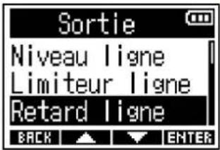 ZOOM F3 - Application d'un retard à la sortie ligne - 2