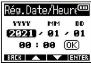 ZOOM F3 - Réglage de la date et de l'heure - 5