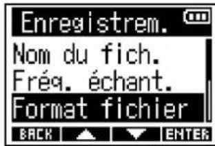 ZOOM F3 - Sélection du format de fichier d'enregistrement (Mono/Stériso) - 2