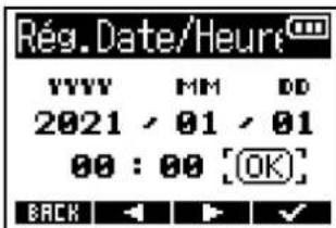 ZOOM F3 - Réglage de la date et de l'heure - 6