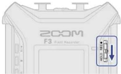 ZOOM F3 - Prévention des erreurs de manipulation (fonction HOLD) - 1