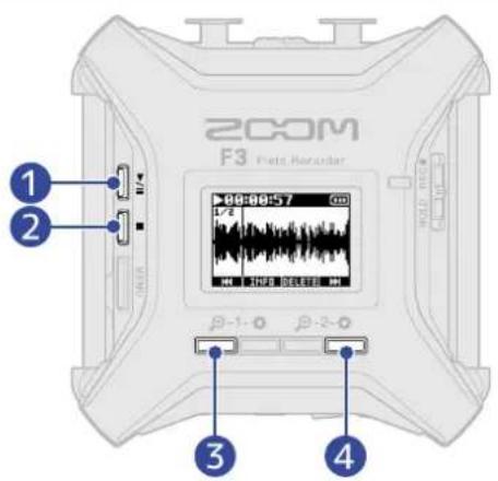 ZOOM F3 - NOTE: - 1