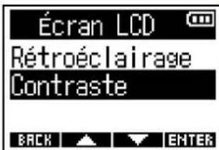 ZOOM F3 - Réglage du contraste d'écran - 3