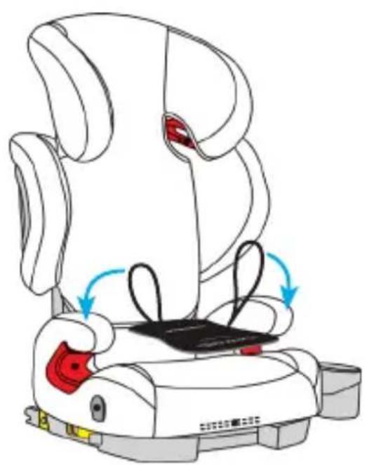 Foppapedretti 3Chic Special - 2C. Installation of the Babyguard on the car seat without built-in belt with straps and harness - 2