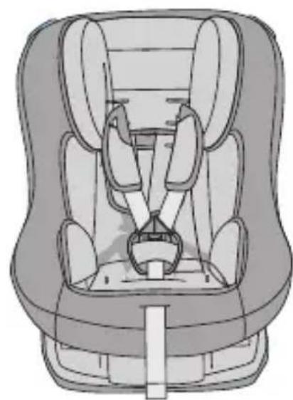 Foppapedretti 3Chic Special - 2A. Instalação do Babyguard nacadeira auto com cimento de segurarca integral com alças e correia inguinal. - 2