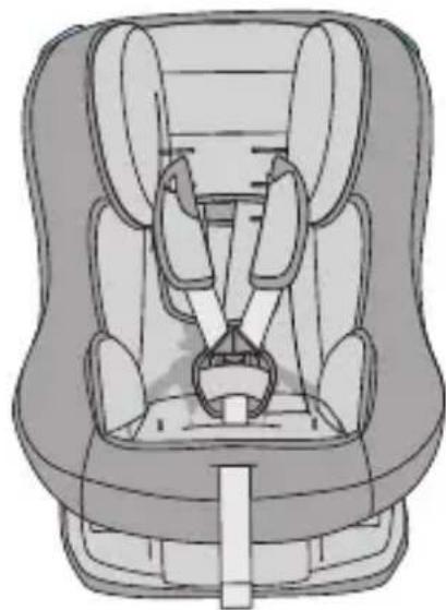 Foppapedretti 3Chic Special - 2A. Installation of the Babyguard on the car seat with built-in belt with straps and harness - 2