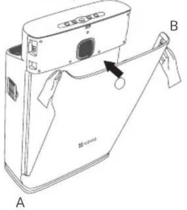 EZVIZ EB350A - Instructions relatives au remplacement du filtré - 4