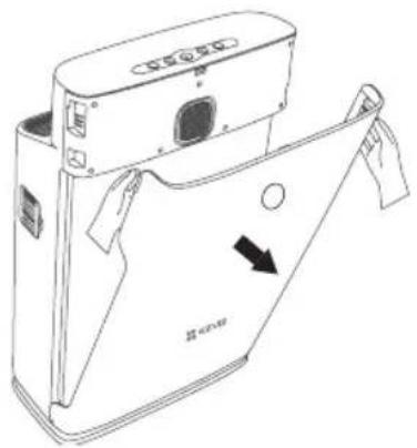 EZVIZ EB350A - Instructions relatives au remplacement du filtré - 2