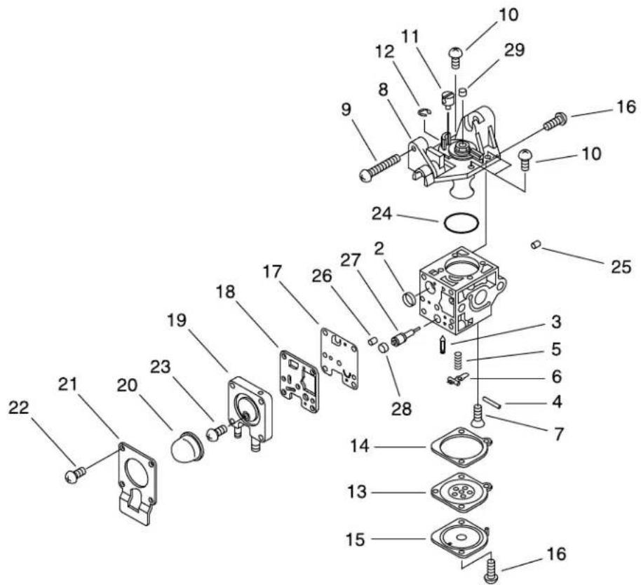 ECHO GT222ES - CARBURETOR - 1