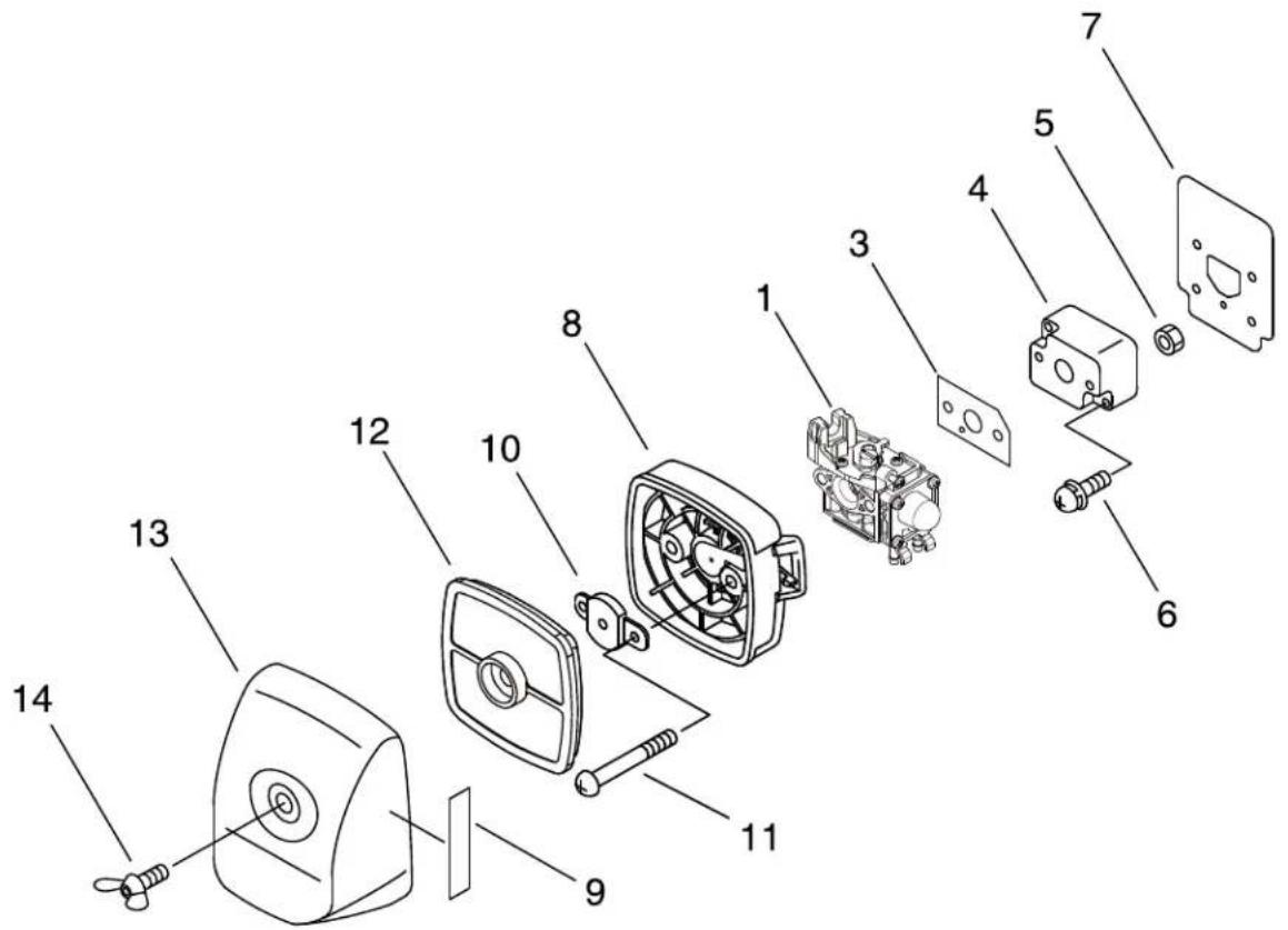 ECHO GT222ES - 4.AIR CLEANER - 1