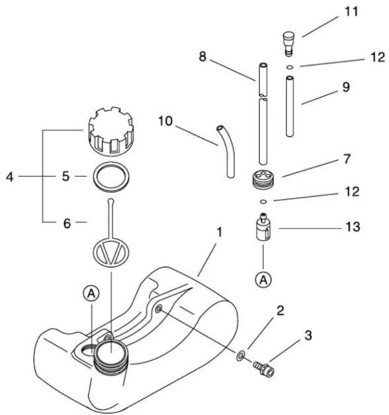 ECHO GT222ES - FUEL TANK - 1